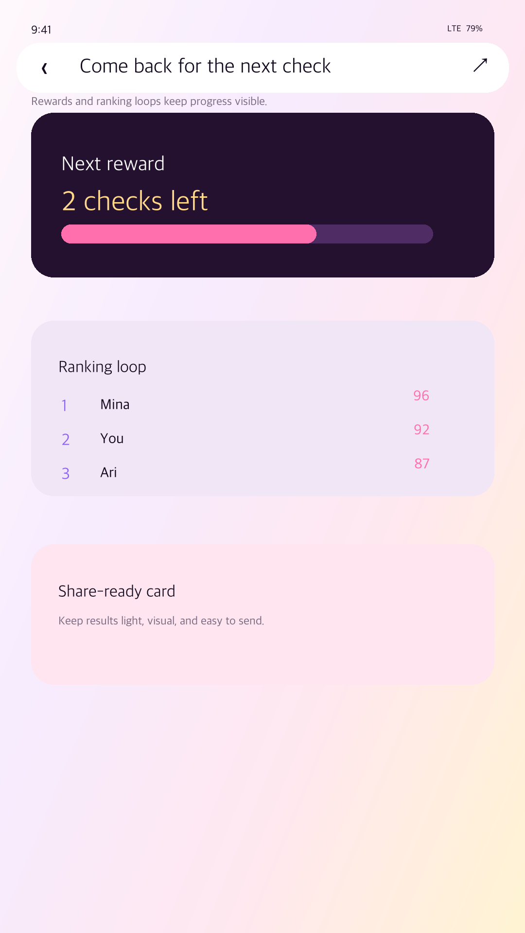 CheckMe - Rewards, streaks, and rankings