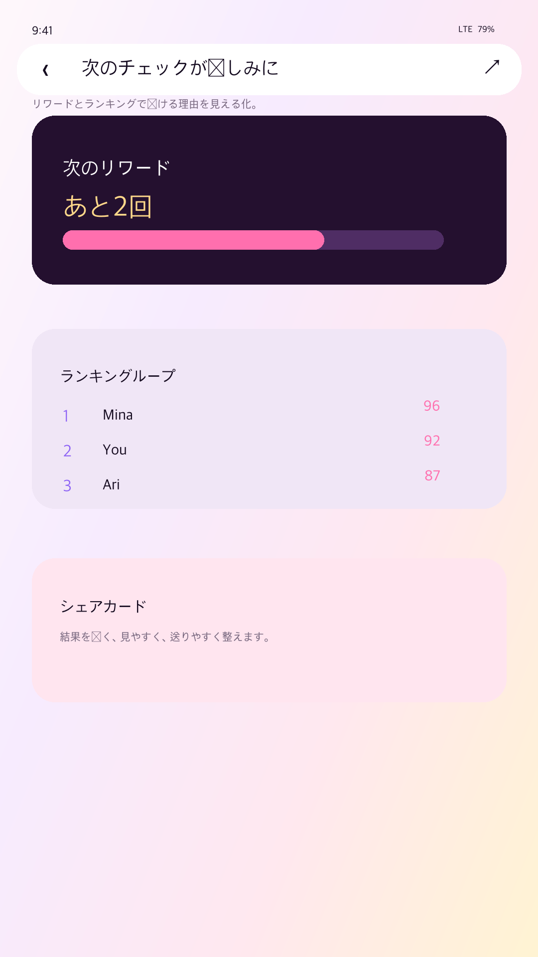 CheckMe - リワード、streak、ランキング